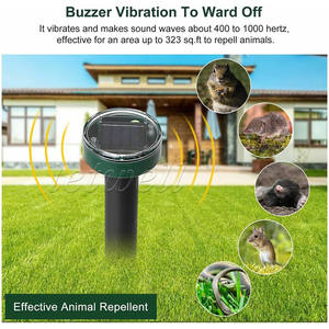 Repelente Ultrasónico <span class=keywords><strong>de</strong></span> Topos, Energía Solar, Impermeable, para Jardín, Patio, Espolón Sónico para Ahuyentar Serpientes, Ardillas y Topillos - Product Image 4