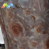 MOI Cream Navy Floral Wall Covering Roll 120cm X 300cm Dekorasi Interior
