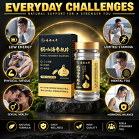 Qidan Vente en gros Capsules de Maca brute extra-fortes 1500MG originales, capsules de racine de Maca noire pour booster l'énergie des hommes