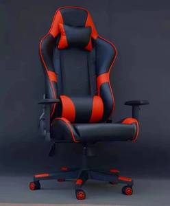Silla ergonómica de gaming con reposapiés reclinable, Asiento de Carreras con altavoz incorporado, espalda alta - Product Image 1