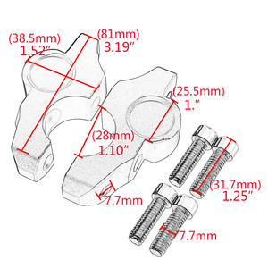 Ap02 — barre de direction de moto, pour BMW <span class=keywords><strong>S1000R</strong></span>, S1000 R, Extension de guidon, pince de levage, noir, 2014, 2015, <span class=keywords><strong>2016</strong></span> et 2017 - Product Image 5
