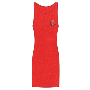 Jupe tricotée en laine 100% col rond <span class=keywords><strong>de</strong></span> couleur unie en gros avec jarretelle en <span class=keywords><strong>dessous</strong></span> <span class=keywords><strong>de</strong></span> la <span class=keywords><strong>robe</strong></span> sans manches Sexy Slim Fit - Product Image 1