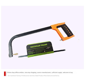 फैक्टरी थोक 12 इंच स्टील मैनुअल ने लकड़ी के काटने के लिए पतले फ्रेम के साथ डबल कलर हैंडल हैक किया - Product Image 6