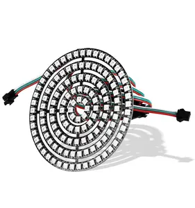 WS2812B מודול רצועת 24 ביטים 24 X WS2812 5050 RGB LED טבעת מנורת אור עם משולב נהגים RGB 24 עבור arduino