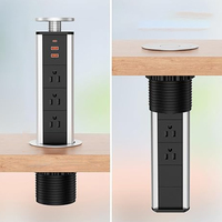 Multiprise de table multimédia 6 prises étanche de haute qualité avec câble d'extension