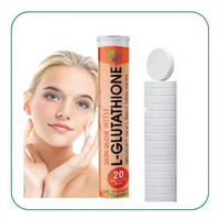 Ausreson L-glutathion Vitamine C Complément Alimentaire Marque Privée Halal Blanchiment Naturel de la Peau 1000mg Comprimés Effervescents de L-glutathion