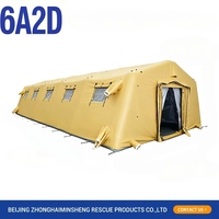 Tente tactique modulaire gonflable, abri d'urgence, poste de commandement pour secours en cas de catastrophe, installation rapide et portable