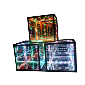 3D Night Light LED tempered Cube lampada da tavolo Colorful Phantom Magician Atmosphere Light per TV PC Gaming Party Coffee Hotel Room - Product Image 2
