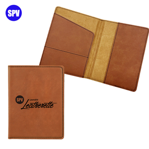 Laserable khắc giả da PU da cuốn sách hộ chiếu, tùy chỉnh thiết kế in ấn người giữ hộ chiếu - Product Image 2