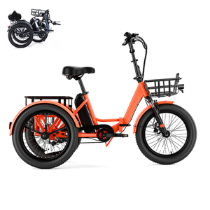 Tricycle Pliant en Gros, Pneus Larges 20*2.4 Pouces, Vélo Ouvert à 3 Roues pour Adultes, 25-50Km/h, Autonomie 60-90km, 500W 48V, Tricycle 11 48V15Ah Batterie - Product Image 1