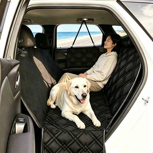 Funda Impermeable para Asiento de Coche para Perros, Base Rígida, Protector de Asiento Trasero Tipo Hamaca para Mascotas - Product Image 3