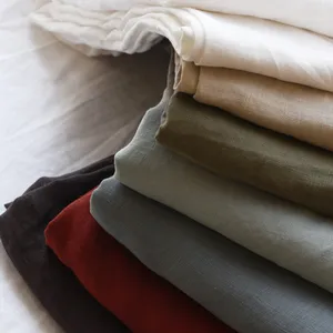 Wholesale Belgian Bed Linen Fabric/135CM Width 100% Flax Linen Fabric Use Linen Bedding Homextile