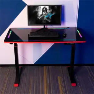 Fournisseur d'usine de bandes lumineuses rvb ODM OEM vente en gros ordinateur ergonomique bureau de jeu de musique personnalisé - Product Image 1