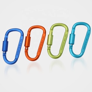 Nhà máy cung cấp D hình dạng ngoài trời Đi Bộ Đường Dài khóa hợp kim nhôm <span class=keywords><strong>Snap</strong></span> móc Carabiner mùa xuân an toàn móc chìa khóa di động tự làm - Product Image 2