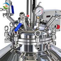 Cuve de réaction en acier inoxydable de 100 L avec agitateur et enveloppe chauffante pour le mélange chimique et le traitement des émulsions