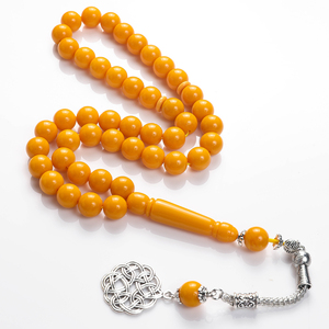 Rosario de resina, nuevo Rosario musulmán, Material Natural de resina, pulsera de Rosario de estilo árabe, cuentas de oración de <span class=keywords><strong>pelo</strong></span> liso de fábrica, musulmán - Product Image 5