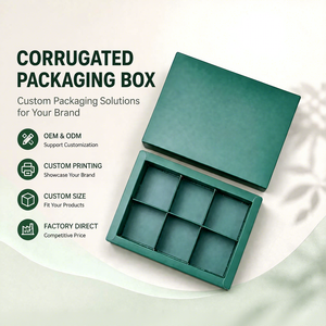 Caja de Regalo Rígida y Resistente con Compartimentos, de Cartón Corrugado, Acabado Mate Premium, para Chocolates, Galletas y Dulces - Product Image 1