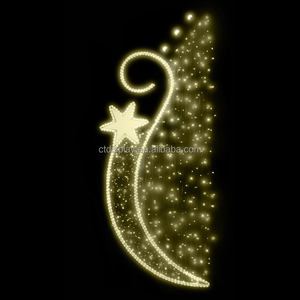 Réverbère suspendu extérieur commercial de motifs de décoration de vacances de Noël - Product Image 2