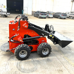 Minicargadora Multifuncional con Ruedas y Mezcladora de Cemento, Cucharón <span class=keywords><strong>para</strong></span> Concreto, <span class=keywords><strong>para</strong></span> Trabajos de Construcción, Nueva - Product Image 5