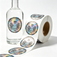Autocollants personnalisés en vinyle holographique de haute qualité, imperméables, résistants à l'huile et aux UV, logo personnalisé pour l'emballage alimentaire