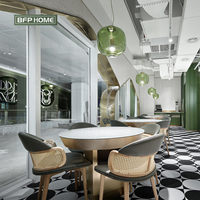 BFP – ensemble de Table et chaise en bois massif pour Restaurant, Design moderne et Simple
