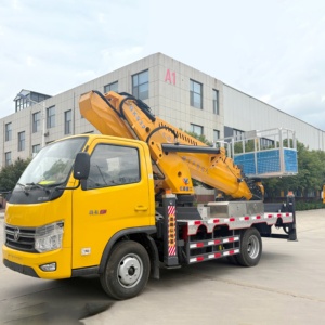 Fabrikpreis 32m Neue <span class=keywords><strong>Diesel</strong></span> Manuelle LKW-Montierte Hydraulische Teleskop-Hubarbeitsbühne für Höhenarbeiten Schneller Versand - Product Image 3