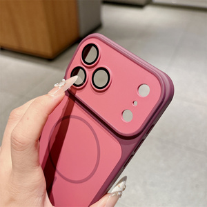 เคสโทรศัพท์มือถือแบบแม่เหล็ก Matte Line สำหรับ iPhone 18 17 16 15 14 Pro Max รุ่นดั้งเดิม ฝาหลังสีพื้นแบบด้าน - Product Image 5