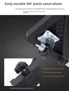 D Roues mobiles Rang de machine à laver réglable <span class=keywords><strong>Support</strong></span> de base <span class=keywords><strong>Support</strong></span> de <span class=keywords><strong>support</strong></span> de train d'atterrissage Entièrement automatique - Product Image 6