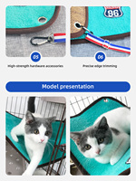 Hamac pour petits animaux, hamac suspendu pour cage à chat, lit pour chat, hamac pour cage à animaux, lit doux pour chaton, furet, chiot