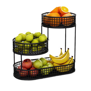 Présentoir <span class=keywords><strong>à</strong></span> <span class=keywords><strong>fruits</strong></span> <span class=keywords><strong>à</strong></span> trois niveaux pour salon, plateau <span class=keywords><strong>à</strong></span> collations, corbeille <span class=keywords><strong>à</strong></span> <span class=keywords><strong>fruits</strong></span> de luxe léger pour table basse domestique - Product Image 4