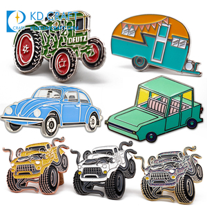 Trung Quốc Tiện Ích Mới Nhà Máy Cung Cấp Tùy Chỉnh Hình Kim Loại Mềm Men Xe Grill Phù Hiệu Không Có Thứ Tự Tối Thiểu - Product Image 1