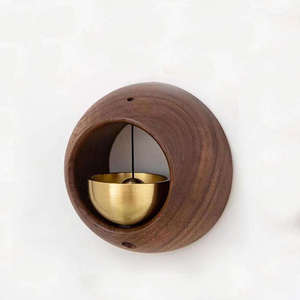 Carillon magnétique en bois pour porte, carillons éoliens suspendus en bois, aimant de réfrigérateur, décorations pour porche, jardin, cour, restaurant, maison - Product Image 6