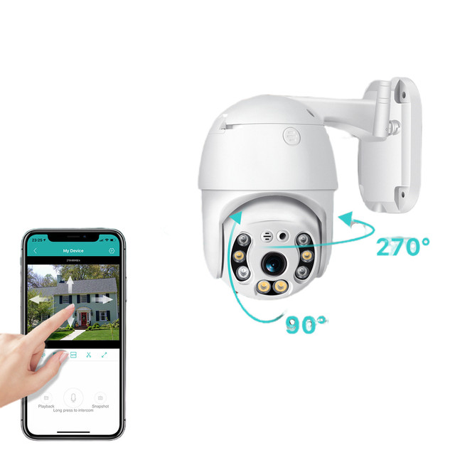1080P Security Camera WIFI Outdoor PTZ Speed Dome Wireless IP Camera CCTV Pan Tilt 4 X Zoom IR Network Surveillance P2P CAM
