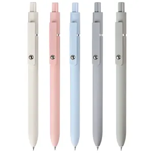 Luxury Metal Writing Pen with Premium Black Gel Ink Retractable Ballpoint Pens for Office School Home Supplies