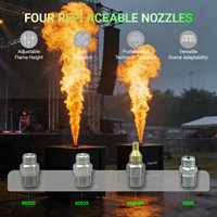 Équipement de scène de haute qualité, lance-flammes DMX 512 étanche, machine à feux d'artifice Isopar Flamer, hauteur 6-10 mètres, 90 degrés
