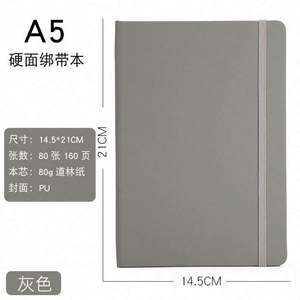 Agenda d'affaires promotionnel relié en cuir avec logo personnalisé, carnet de notes cousu, cadeau d'entreprise, journal - Product Image 5