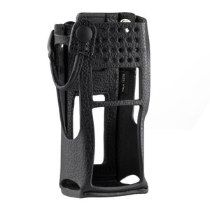 Motorola pmln73compatible uyumlu <span class=keywords><strong>3</strong></span> inç sert deri taşıma çantası ile döner klip ve Walkie Talkie için sabit kemer döngü - Product Image 1