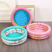 Piscine gonflable pour enfants en PVC à trois anneaux, piscine à bulles, pataugeoire pour bébé, piscine à balles pour la pêche et le jeu dans le sable