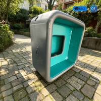 Piscine gonflable carrée pliable avec chaise, jacuzzi portable hors sol pour extérieur, vente en gros d'usine