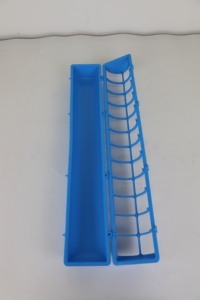 Mangeoire automatique pour oiseaux en plastique, 68 cm de long, mangeoire pour pigeons, poussins, cailles - Product Image 3