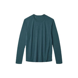 Camiseta Casual Bordada Ultra Suave Cloud Loom, de Poliéster/Algodón Premium, Lisa, de Manga Larga para Hombre, Cómoda para el Día a Día - Product Image 1