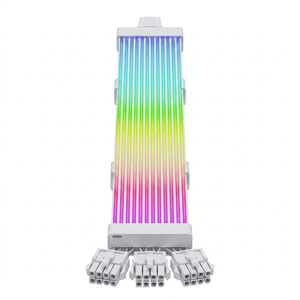 Câble GPU en cuivre Bajeal 3*8 broches vers 12+4 ARGB pour extension d'alimentation de PC de bureau - Product Image 2