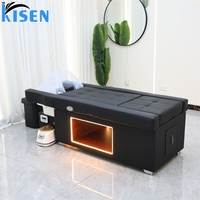 Lit de lavage intelligent Kisen, système de spa capillaire japonais, hydrothérapie LED, vapeur avec bain de pieds, tension personnalisée, livraison rapide