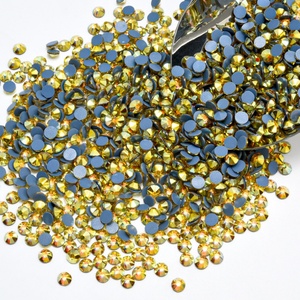 OLeeya Bulk Rhinestone Premium Quality Glass 16 Cuts Xirius Iron on Crystals Hot Fix Rhinestone Transfer for Rhinestones <b>Clothes</b> - Product Image 4