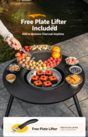 Table de thé et de grillades d'extérieur contemporaine en chêne, imperméable, durable, légère, facile à transporter, garantie 5 ans, Shandong