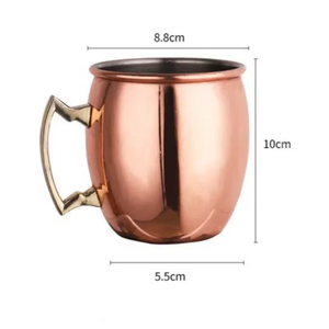 Taza de Cobre Martillada para Bebidas, Taza Reutilizable de Metal para Cócteles, Vino, Fiestas, Regalo - Product Image 1