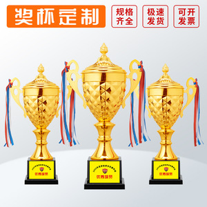 Trophée Métallique BOWEN 1200G 1000G 700G 500G 300G 240G Personnalisable pour Récompenses de Compétitions Sportives, Enfants, Maternelle, Entreprises - Product Image 3