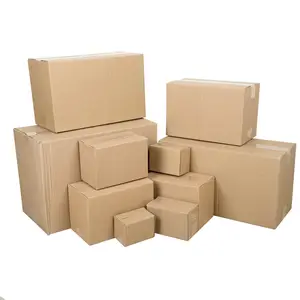 Customized Size 3 5 7 Thickened Corrugated Carton Sales Product Storage Commercial Eco Protection Transportation Packaging Box