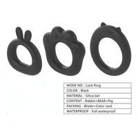 Dreiteiliges Silikon-Verzögerungsring-Set, Größenverstellbar, Wellness-Ring für Männer, Physische Verzögerungshilfe, 100% Wasserdicht