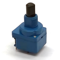 Potentiomètre à double commande BONENS série WH116 B500K 5 broches avec interrupteur rotatif, longueur de l'axe de 16 mm, 1K-2M 20%